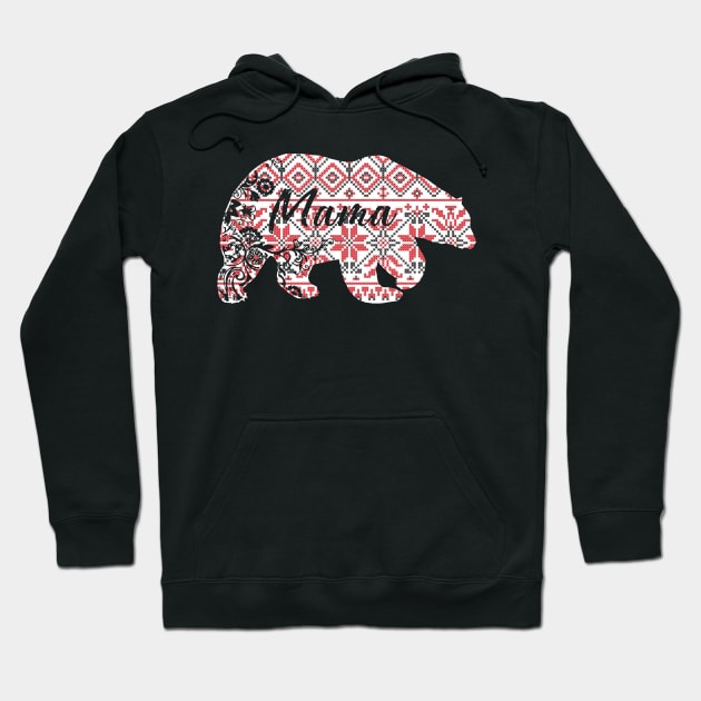 Merry Christmas mama bear Hoodie by clownverty